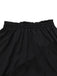 2PCS Camicetta e gonna strega con volant in pizzo nero anni '50