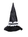 2PCS Camicetta e gonna strega con volant in pizzo nero anni '50