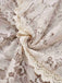 Completo abito da sposa vampiro in pizzo beige anni '30