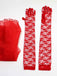 Completo abito a pois sposa fantasma Halloween rosso anni '50