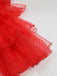 Completo abito a pois sposa fantasma Halloween rosso anni '50