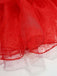 Completo abito a pois sposa fantasma Halloween rosso anni '50