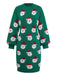 Abito maglione verde da Babbo Natale anni '60