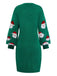 Abito maglione verde da Babbo Natale anni '60