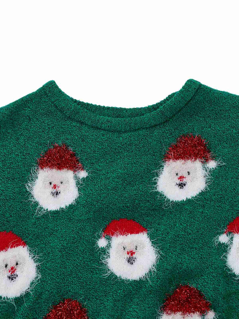 Abito maglione verde da Babbo Natale anni '60