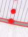 Abito a palloncino righe Pennywise Halloween argento anni '60