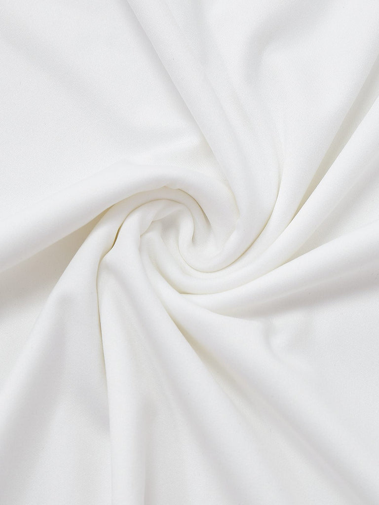 Tuta lunga super ampia con scollo a V profondo anni '70