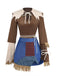 2PCS Set spaventapasseri di Halloween marrone anni '60