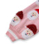 Cardigan jacquard con Babbo Natale rosa anni '40