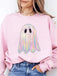 Felpa vintage con fantasma Halloween anni '80