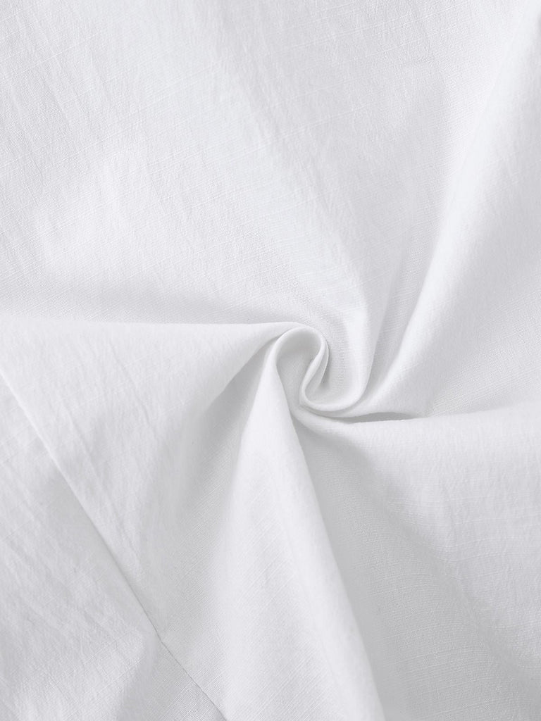 [Prevendita] Camicetta con fiocco e maniche a sbuffo bianco anni '60