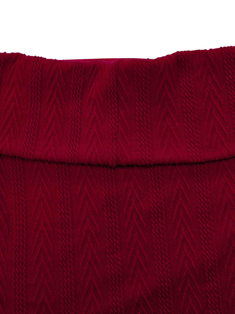 [Prevendita] 2PCS Maglione a maglia con spalle scoperte e gonna anni '50