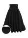 [Prevendita] Gonna plissettata nero con fiocco anni '50