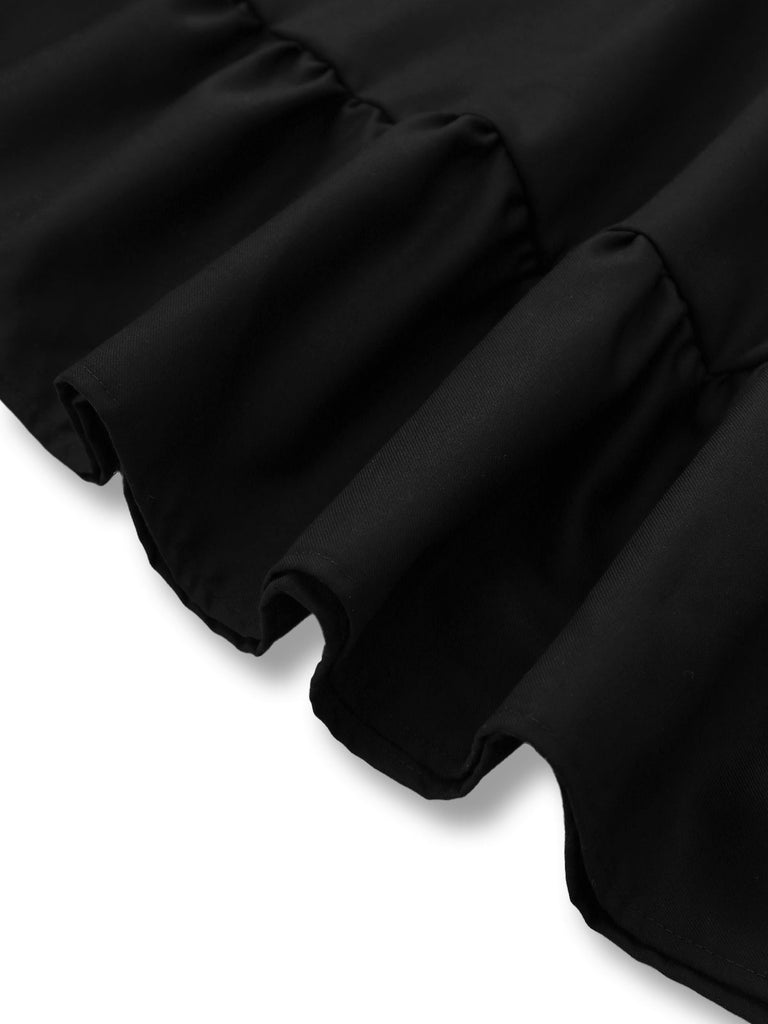 [Prevendita] Gonna plissettata nero con fiocco anni '50