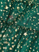 Abito a forma di albero di Natale in rete con pompon verde anni '60