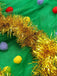 Completo abito a balze con albero di Natale verde anni '50