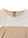 Abito da sirena con patchwork di perline e piume beige anni '30