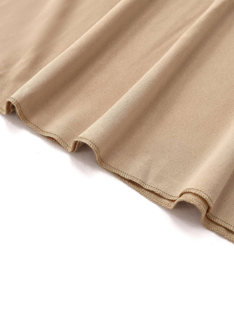 Abito da sirena con patchwork di perline e piume beige anni '30
