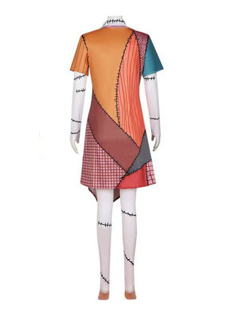 Abito di Sally da incubo Halloween multicolore anni '40