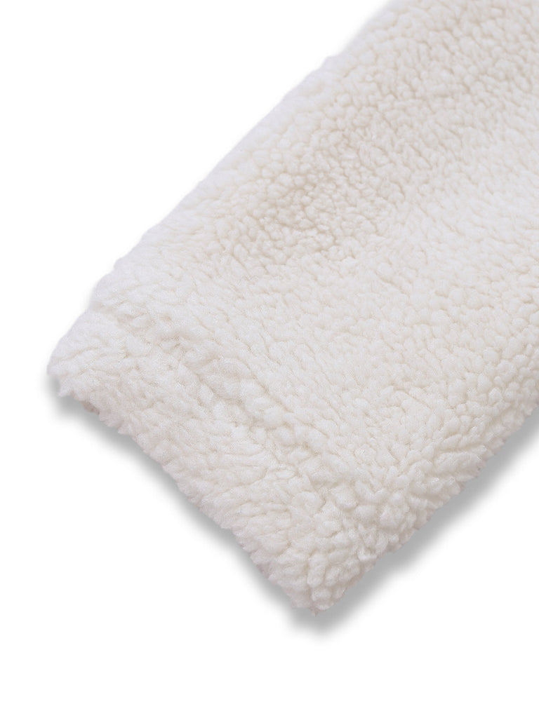 [Prevendita] Giacca in finta lana con collo alto  bianco anni '60