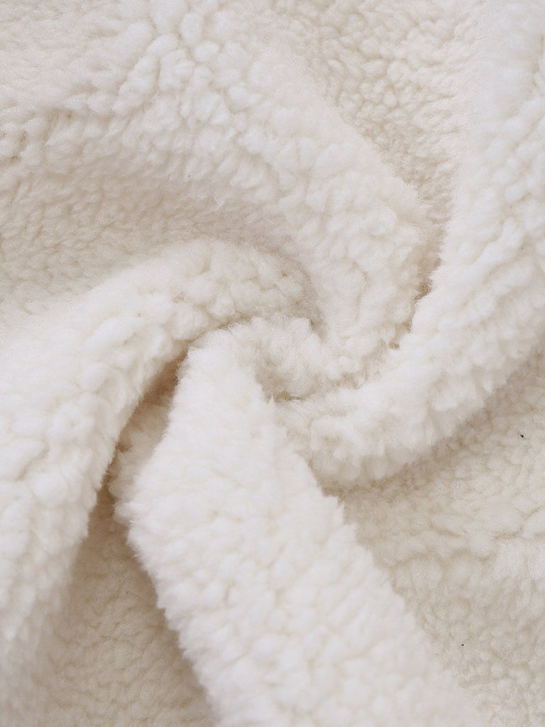 [Prevendita] Giacca in finta lana con collo alto  bianco anni '60