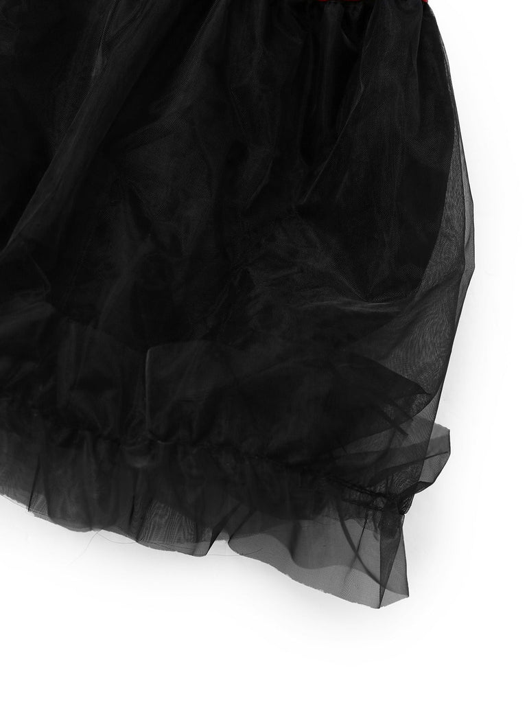 Set di costumi cosplay Miraculous Ladybug rosso anni '60