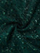 Abito verde in rete di paillettes intrecciate anni '30