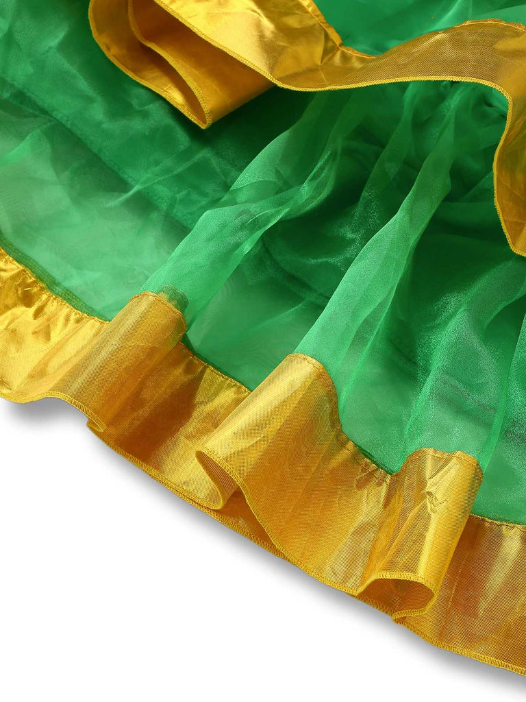 Costume da albero di Natale con campanellino verde anni '50