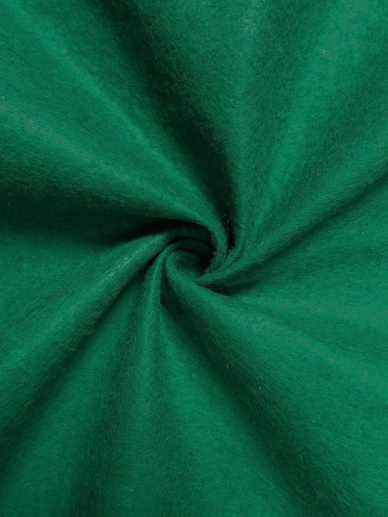 Mantello con cappuccio in 3D con albero di Natale verde anni '50