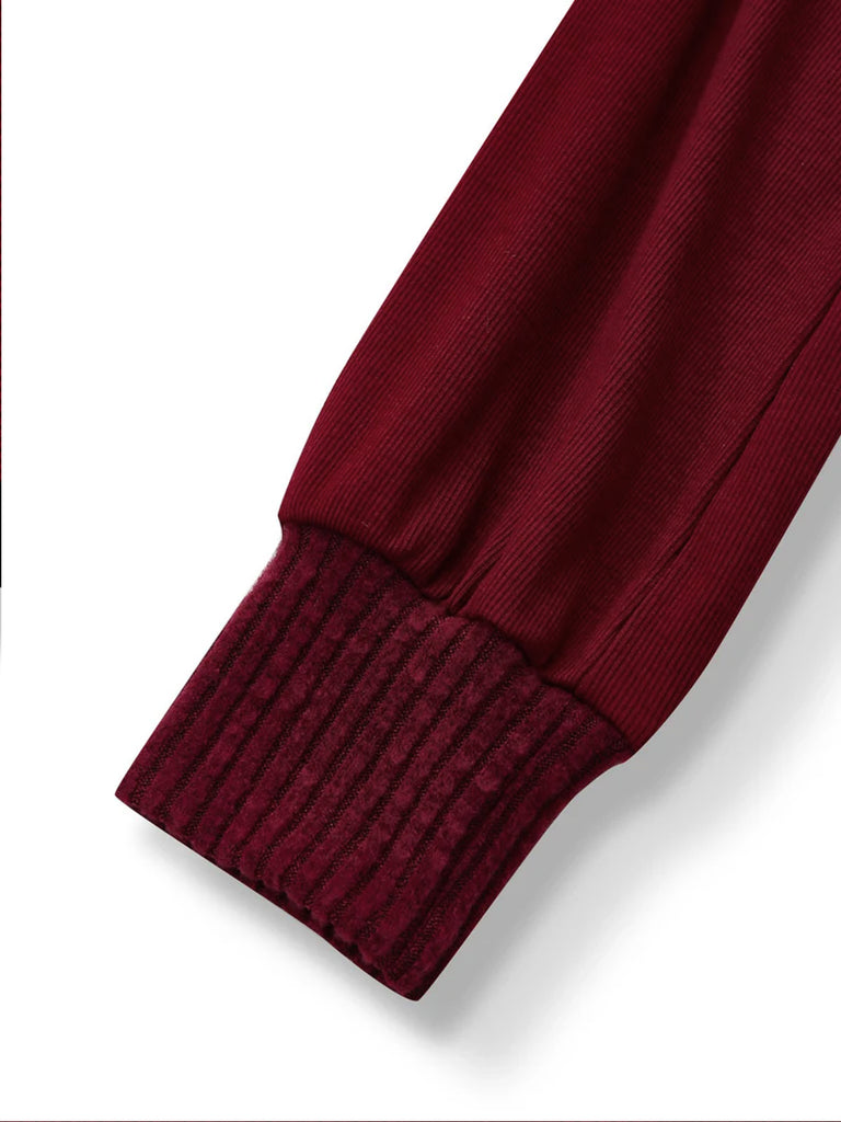 [Prevendita] Abito in maglia con fiocco spalle scoperte rosso anni '60