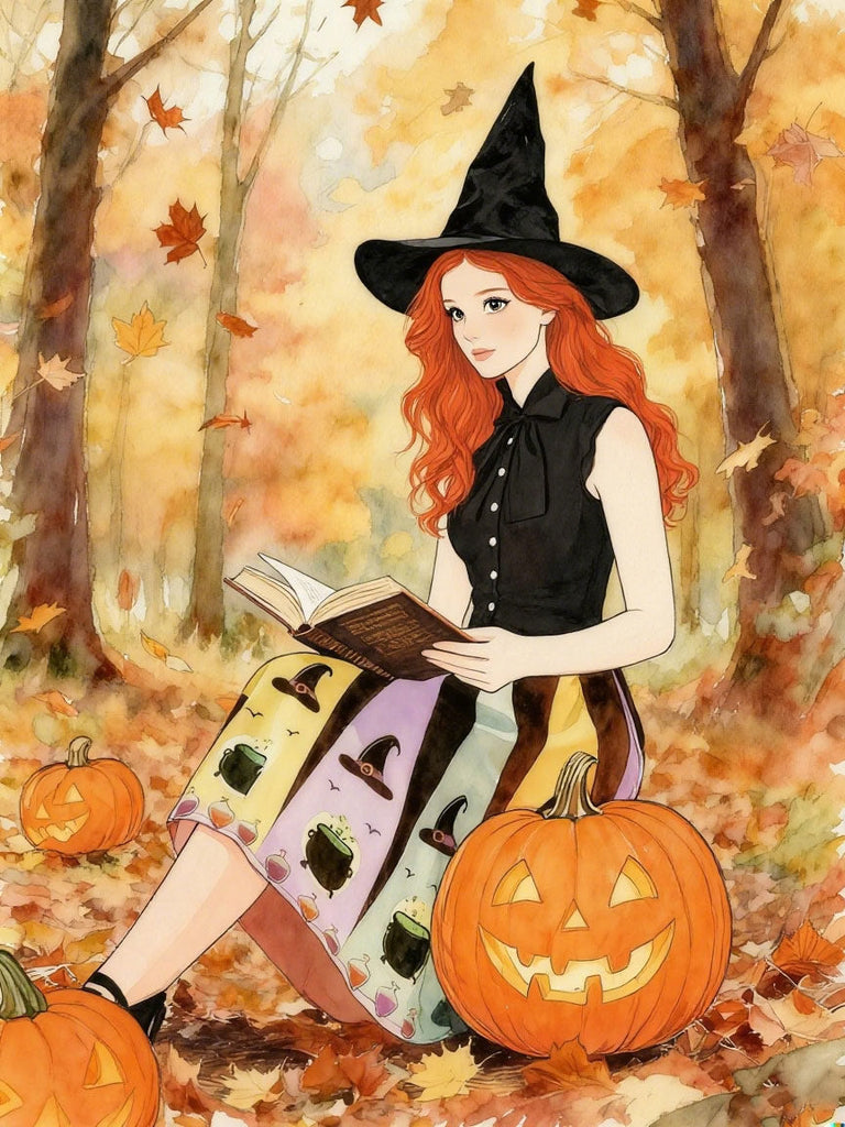 [Prevendita] Abito con pozione e cappello da strega Halloween anni '50
