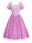 [Prevendita] Abito da principessa colorblock Halloween viola anni '50