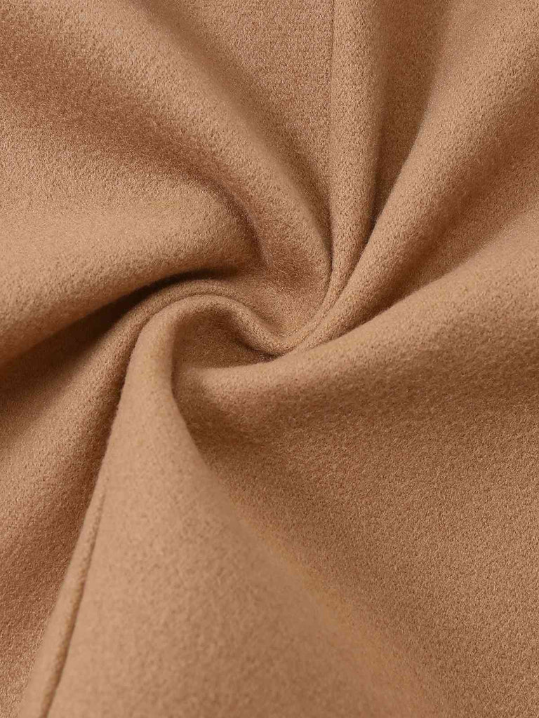 Giacca a mantello con collo alto e cintura anni '70