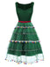 [Prevendita] Abito a forma di albero di Natale in rete verde anni '50