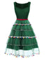 [Prevendita] Abito a forma di albero di Natale in rete verde anni '50