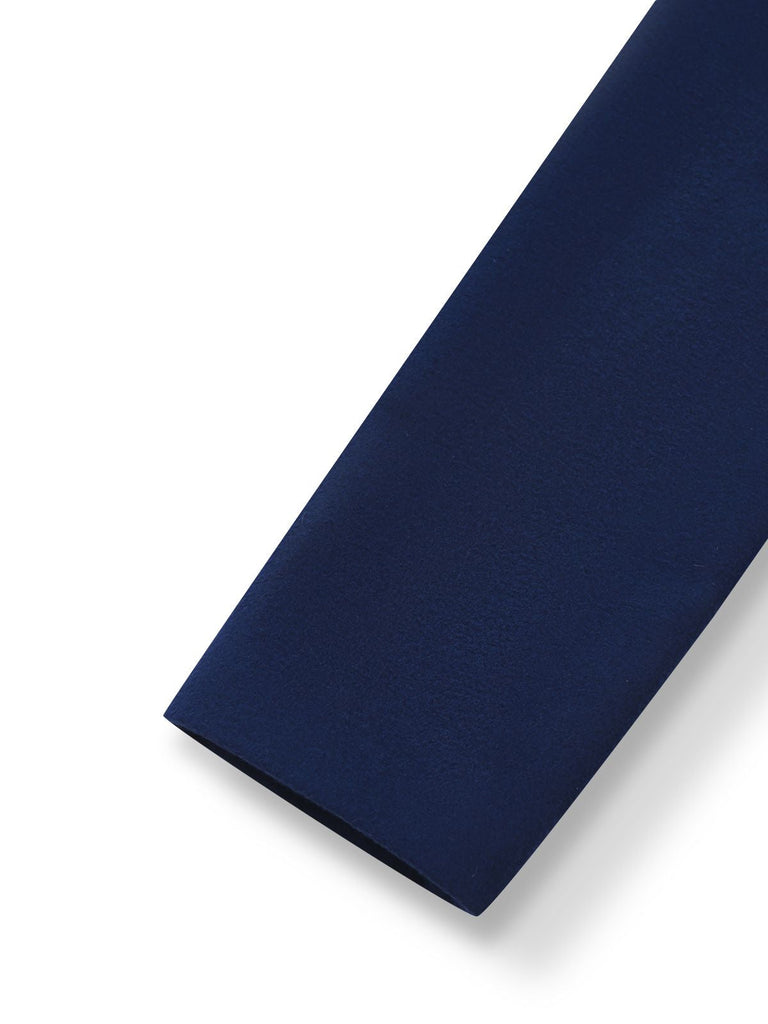 [Prevendita] Cappotto fodera in pelliccia sintetica con cintura blu anni '60