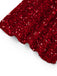 Abito aderente con spacco e paillettes monospalla rosso anni '30