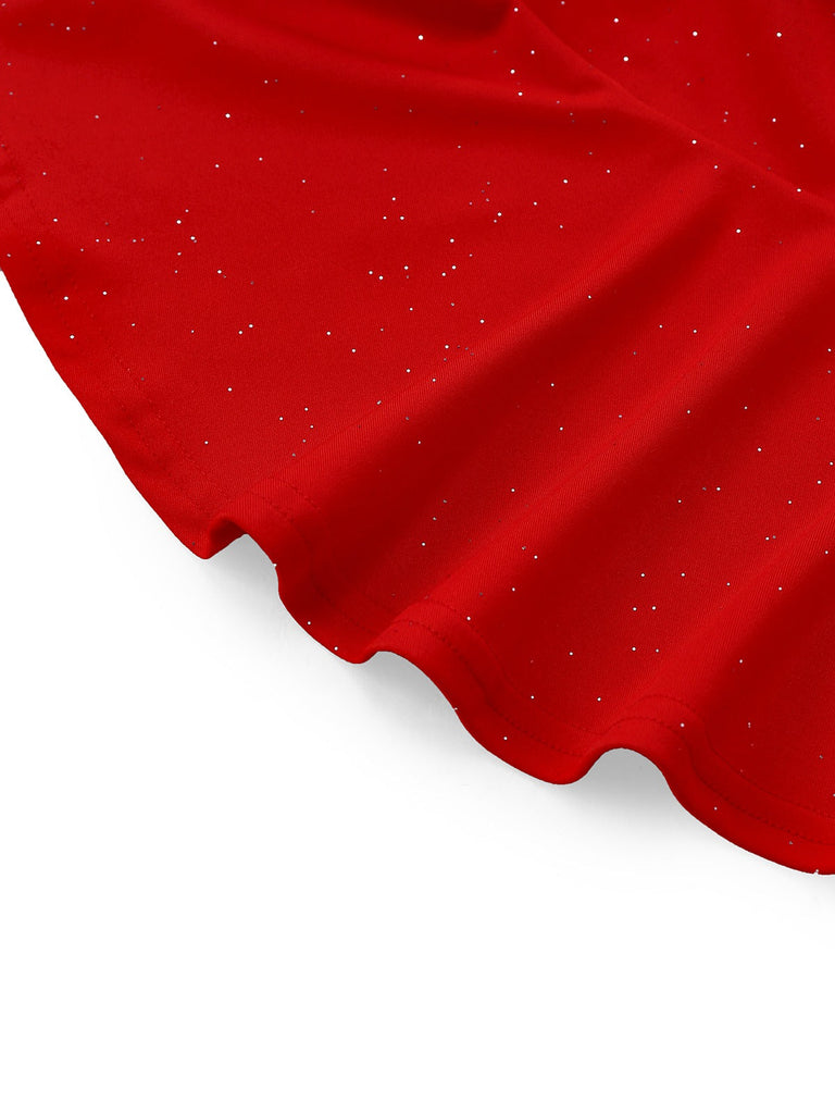 Abito da sirena scintillante con spalle scoperte anni '30