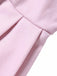 Cappotto con cappuccio e bottoni in finta lana rosa anni '50