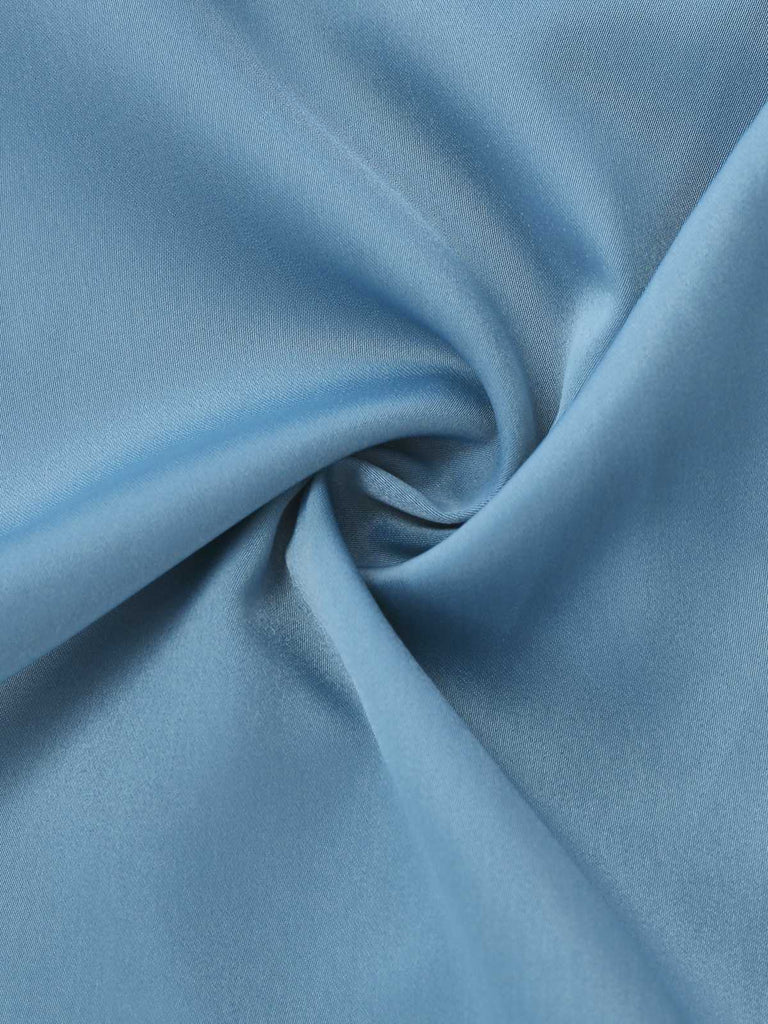 [Prevendita] Tuta lunga paillettes e revers in pelliccia blu anni '70