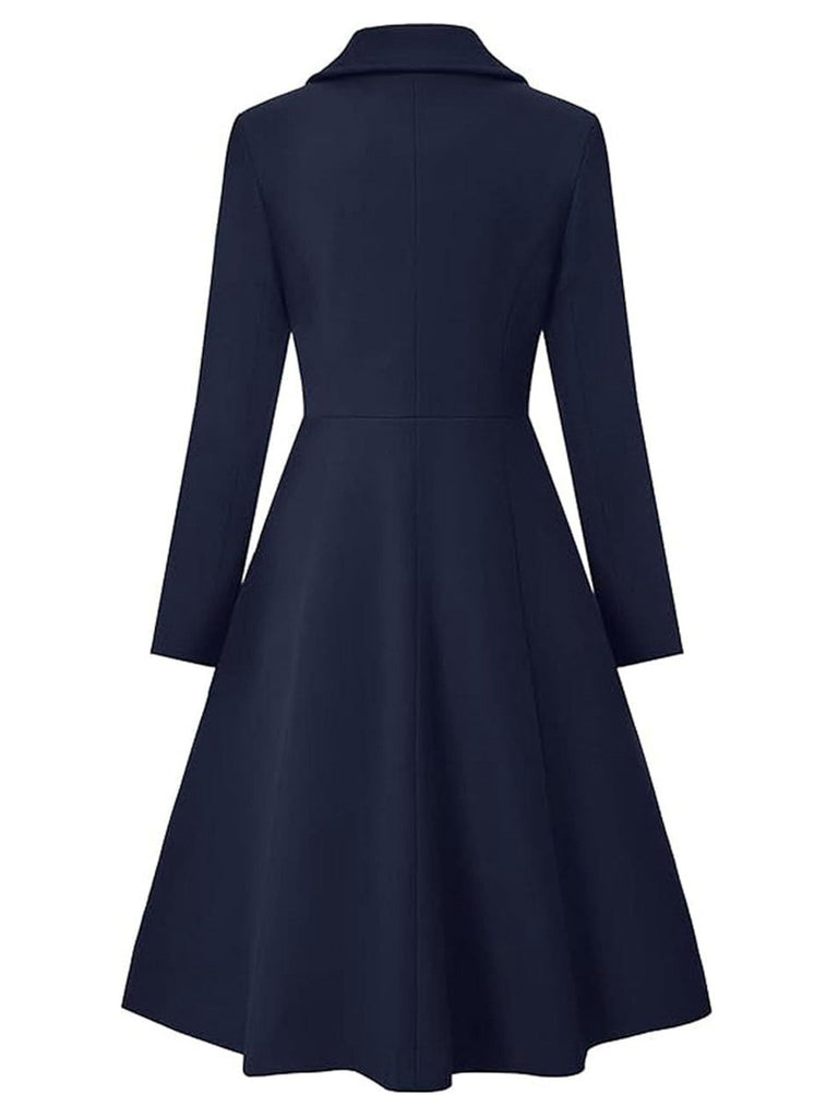 Cappotto elegante con colletto a punta anni '50