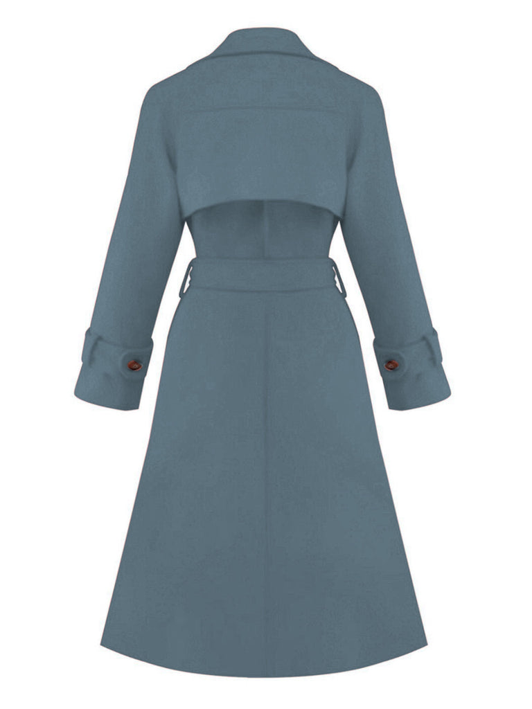 Trench doppiopetto con revers anni '50