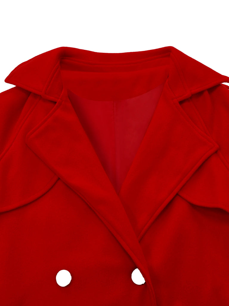 Trench doppiopetto con revers anni '50