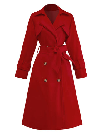 Trench doppiopetto con revers anni '50