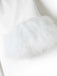 Abito in velluto con pupazzo di neve natalizio bianco anni '50