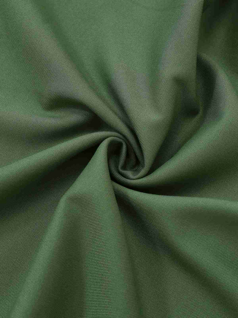 [Prevendita] Abito plissettato in maglia con spalle scoperte beige e verde anni '50