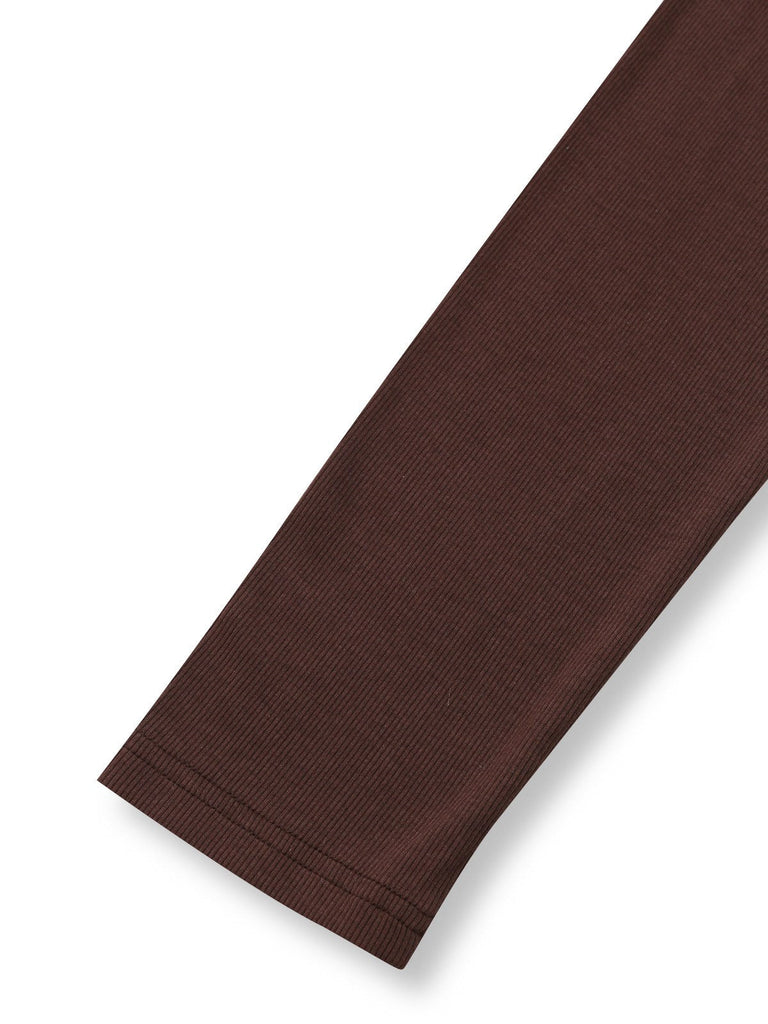 [Prevendita] Abito in maglia a quadri asimmetrico marrone anni '70