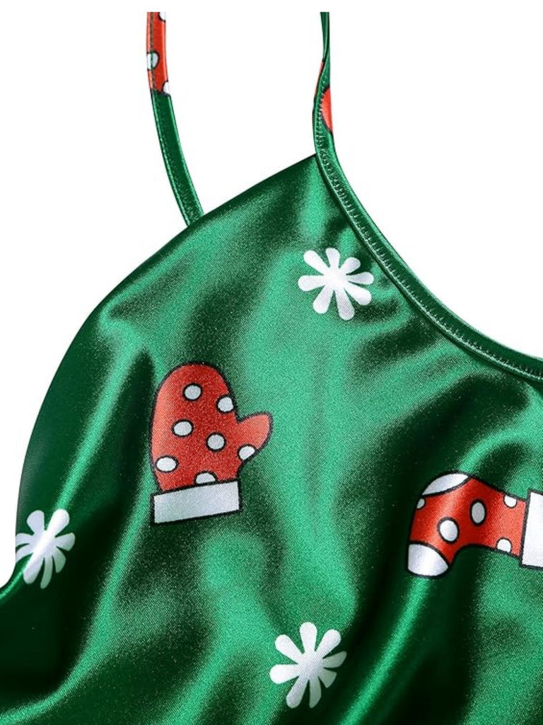 [Prevendita] Abito con scollo a cappuccio natalizio verde anni '60