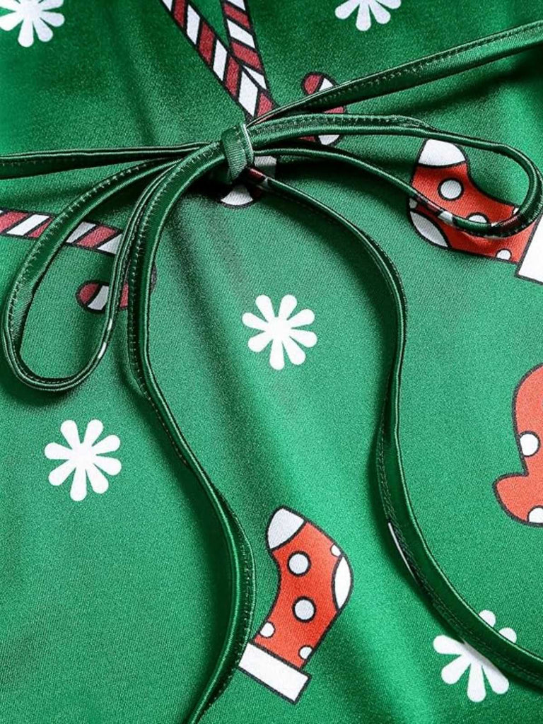 [Prevendita] Abito con scollo a cappuccio natalizio verde anni '60