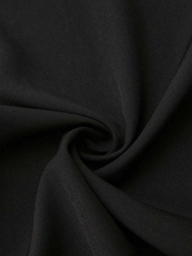 Blazer finto a due pezzi con revers a righe nero anni '50